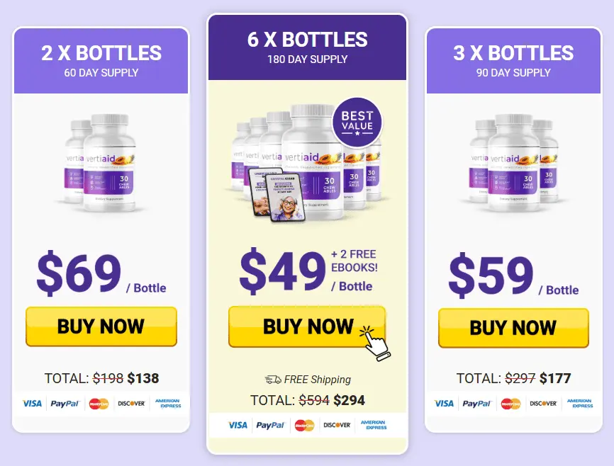 VertiAid pricing and package options